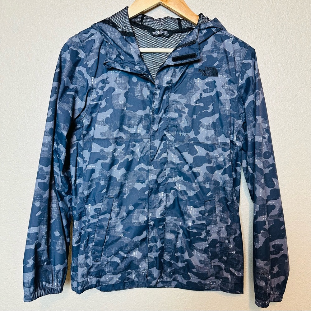 The North Face Boys Camo Windbreaker Lightweight Jacket Size Large - Picture 2 of 7